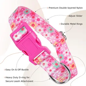 New Design Polyester Pets Accessories Soft Pet Collar For Small Dog