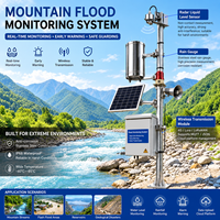 Système de surveillance des inondations en temps réel : Radar d'eau, capteur de niveau d'inondation LoRaWAN, pluviomètre, alarme sans fil pour rivières et zones inondables