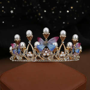 إكسسوارات أنيقة ، تاج زفاف ، تاج زفاف ، تاج فراشة ، تاج - Product Image 4