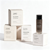 Boîte d'emballage cosmétique personnalisée en carton blanc avec double insert et fond à verrouillage, petite boîte en papier, vente en gros, design sur mesure