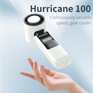 Ventilador de Mano Plegable Portátil de 3600 mAh con Cinco Velocidades, Alta Velocidad, Sin Escobillas, con Enfriamiento por Semiconductor para Uso en Exteriores y Automóviles - Product Image 3
