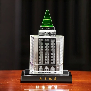 Cao Cấp Tùy Chỉnh Thực Hiện Hiện Đại Tinh Thể Xây Dựng Kiến Trúc Mô hình Kinh Doanh Sang Trọng Quà Tặng Cho Công Ty Sự Kiện Nhà Máy Bán Buôn - Product Image 3