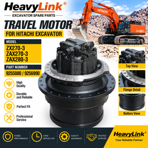 Motor de Traslación para Excavadora, Repuesto de Motor de Traslación Final para Maquinaria de Orugas Hitachi ZX270-3 ZAX270-3 ZAX280-3 - Product Image 2