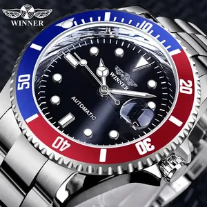 Winner Forsining 320 Reloj para Hombre, relojes mecánicos automáticos, relojes de pulsera impermeables de acero inoxidable para Hombre, Dropshipping, Reloj para Hombre - Product Image 1