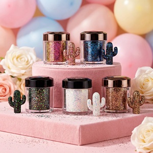 ผงสีเลควี ชาเมเลี่ยน เฟลกส์ 0.5 กรัม 5 สี ผงสีออปติคอลชาเมเลี่ยนแบบแผ่นหนา 5 แพ็ค - Product Image 4