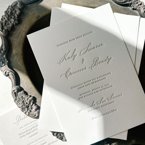 Invitaciones Chinas de Diseño Personalizado, Papel de Algodón Grueso de 600 g/m², Tarjetas de Boda con Impresión Tipográfica y Sobre - Product Image 5