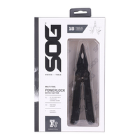Outil multifonction SOG PowerLock Survival avec V-Cutter 420 Multi-tool EDC en acier inoxydable pour la réparation à domicile et en extérieur (B63N-CP)