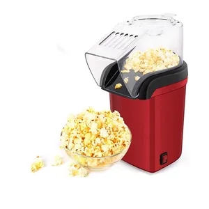 Mini Electric Popcorn Maker Maschine Automatische Weihnachten Red Corn Popper Heißluft Poppe Electric Popcorn Maker
