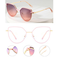 Lunettes de soleil polarisées à clip magnétique œil de chat en TAC, monture optique en acier inoxydable pour femmes, personnalisables OEM