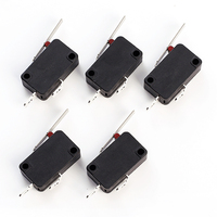 16A 30A interrupteur d'outil électrique limite poussoir 2/3 broches 125V on off lame butée Microswich petit Micro interrupteur de fin de course