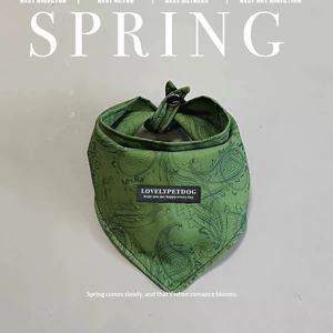 Foulard triangulaire pour animaux de compagnie (chats et chiens) tendance, accessoire <span class=keywords><strong>photo</strong></span> élégant, serviette anti-bave pour grands chiens (Labrador), imprimé toutes saisons - Product Image 2