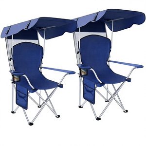 Outdoor Portable <b>Iron</b> Steel Folding Camping Beach Chair Sun Canopy <b>Lightweight</b> Foldable Eco-Friendly Outdoor Furniture for Gym - Product Image 1