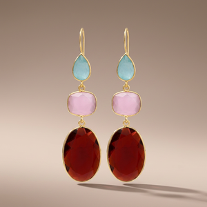 Eleva tu Estilo con los Aretes Étnicos Unisex Mu Chapados en Oro Rosa de 14K y Rodio para Aniversario - Product Image 3