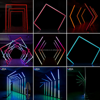 LEDA En gros Cabine photo miroir en métal avec éclairage LED pour mariages, fêtes et événements