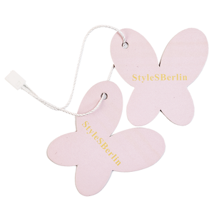 Etichette a farfalla personalizzate per abbigliamento jeans abbigliamento online etichette per imballaggio etichette basse in carta rivestita - Product Image 2
