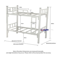 Cadre de lit métallique à emboîtement sécurisé, sommier plateforme en acier sans grincement avec finition noir mat pour usage domestique