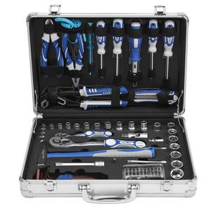 Juego de Herramientas STEELTREKS de 83 Piezas, Precio al por Mayor, Juego de Herramientas de Alta Calidad para Reparación de Automóviles y Hogar, Incluye Estuche de Aluminio CR-Vin 18301 - Product Image 1