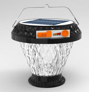 ไฟสวนโซลาร์ LED ทรงกลมแบบแขวน ตัวเรือนพลาสติก IP67 พร้อมเซ็นเซอร์ตรวจจับแสง 6000K แสงเดย์ไลท์ Ra90 ปรับความสว่างได้ ใช้ภายนอกอาคาร - Product Image 2