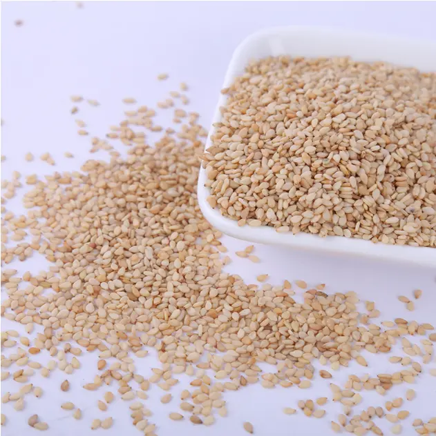 Natural, non-GMO hulled white sesame seeds with long storage time