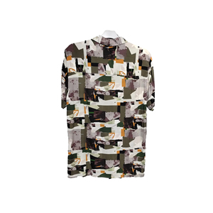 Chemise de travail décontractée teintée en fil de sergé 100% coton pour hommes, chemise boutonnée à manches longues, extensible, respirante, de haute qualité - Product Image 6
