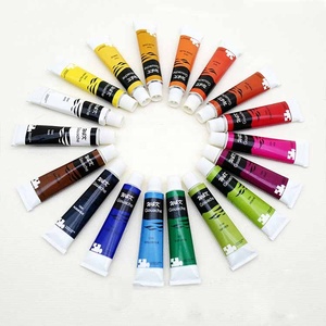 Ensemble de peinture <span class=keywords><strong>gouache</strong></span> <span class=keywords><strong>professionnelle</strong></span> non toxique de 18 couleurs, 12 ml, en gros - Product Image 2