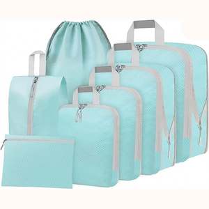 Ensemble de cubes de rangement de voyage avec logo personnalisé, 6 pièces, cubes de compression colorés pour le voyage - Product Image 6