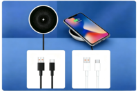 Chargeur sans fil magnétique électrique 15W OTP OVP AC pour téléphone portable, bureau, salon, hôtel, café, restaurant, meubles, table