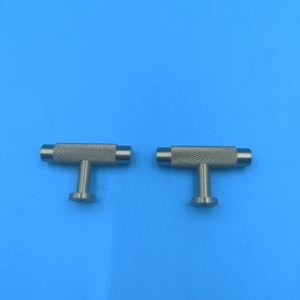 T Shaped Iron Furniture Handle Knurled Grip <b>Wardrobe</b> Drawer Minimalist Design Durable Surface Decoration - Product Image 4