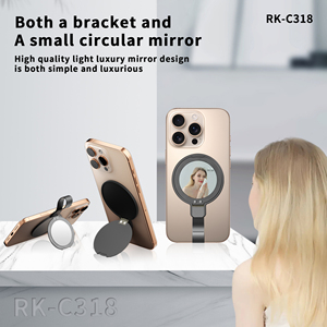 360 ° Điện Thoại Gấp Đứng New Magnetic Người Giữ Điện Thoại Với Gương Phổ Quát Cho <span class=keywords><strong>Iphone</strong></span> Trường Hợp Điện Thoại Di Động Phụ Kiện - Product Image 2