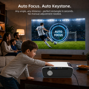 Projecteur intelligent portable Android OEM 1850ANSI A9Q 8K avec Bluetooth et Wi-Fi, projecteur vidéo domestique, projecteur de plafond 4K haute luminosité 1850 AN - Product Image 2