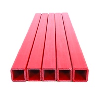 Pipa PVC Kaku Ekstrusi Persegi Putih Matt 24.5x24.5mm untuk Konstruksi Rangka Rumah Kaca