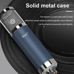 Biner-micrófono con cable V11, condensador profesional, estudio, 48V, con interfaz de Audio - Product Image 6