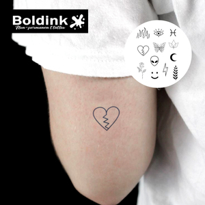 <span class=keywords><strong>Tatuaje</strong></span> Semipermanente Boldink Personalizado con Cabeza de Extraterrestre, Número Gótico 13, Arte Corporal, Resistente al Agua, Larga Duración (2 Semanas), Tinta Jagua - Product Image 3