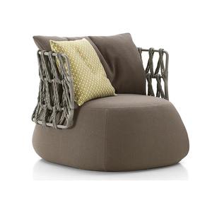 Canapé en rotin extérieur nordique avec cadre en alliage d'aluminium en métal durable de conception moderne créative <span class=keywords><strong>pour</strong></span> les <span class=keywords><strong>loisirs</strong></span> de balcons d'hôtels - Product Image 6