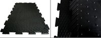 Tapis en caoutchouc de décrochage de grange de vache et de cheval de puzzle, tapis de remorque en caoutchouc d'équipement de ferme d'animaux