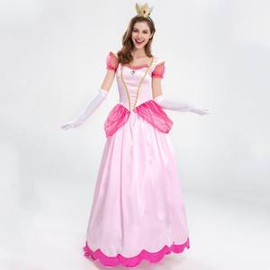 ชุดเดรสซูเปอร์มาริโอเจ้าหญิงพีชพร้อมมงกุฏสำหรับผู้หญิง - Product Image 4