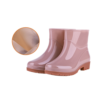 Hot-selling Lightweight PVC <strong>Short</strong> Rain BootsWaterproof Slip Resistant <strong>Wellington</strong> Rain Boots for Women - Product Image 1