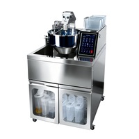 Robot de cuisson semi-automatique électrique commercial SEMIKRON AI, équipement de restauration intelligent à nettoyage automatique 8KW en acier inoxydable