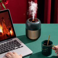 Micro humidificateur à brume ultrasonique silencieux avec lumières LED Lampe de bureau en plastique pour la décoration intérieure et la voiture Ultraviolet et antibactérien