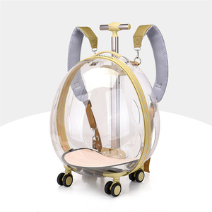 Chariot de luxe en PVC transparent à roulettes <span class=keywords><strong>pour</strong></span> animaux de compagnie <span class=keywords><strong>sac</strong></span> de transport <span class=keywords><strong>chien</strong></span> chat <span class=keywords><strong>sac</strong></span> à <span class=keywords><strong>dos</strong></span> <span class=keywords><strong>pour</strong></span> un transport facile vente directe d'usine - Product Image 6