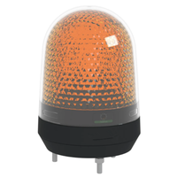 Lampe d'alarme son et lumière XVR3M05 XVR3B04S Balise lumineuse sans buzzer, Harmony XVR, Orange, 100mm, LED intégrale