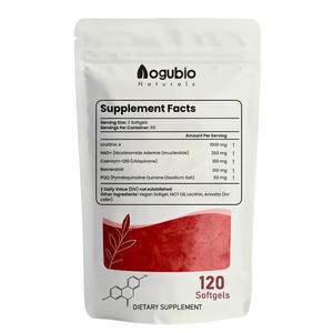 Fournisseur d'usine de complément d'urolithine A avec NAD, resvératrol, CoQ10, PQQ, capsules molles 5 en 1, santé, capsules molles d'urolithine A - Product Image 2