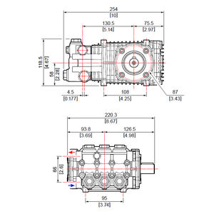 Pompe de nettoyeur <span class=keywords><strong>haute</strong></span> <span class=keywords><strong>pression</strong></span> professionnel <span class=keywords><strong>COMET</strong></span> Série FW Pompe à piston triplex pour nettoyeur <span class=keywords><strong>haute</strong></span> <span class=keywords><strong>pression</strong></span> Pompe à tête en laiton - Product Image 6