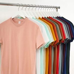 Camiseta de Diseño 100% Algodón, Lisa, Negra y Blanca, Clásica, de Manga Corta, Verano, Casual, de Alta Calidad para Hombre - Product Image 3