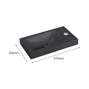 Oleah grosir persegi panjang sederhana wastafel warna putih beton kamar mandi wastafel restoran meja wastafel untuk kamar mandi - Product Image 3