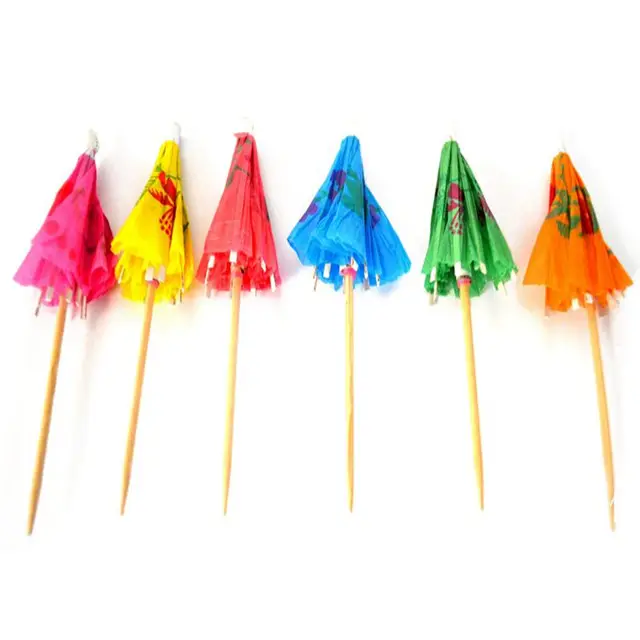 2021 Hot selling party 3.5 mini disposable paper parasol umbrella for cake