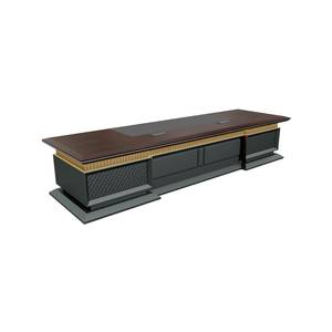Bureau de direction contemporain de luxe pour PDG ou manager, design convertible en panneaux de bois pour les cadres supérieurs - Product Image 2