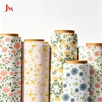 Tissu en popeline de coton imprimé numérique personnalisé, tissage uni, motif floral, en rouleau, pour vêtements et robes