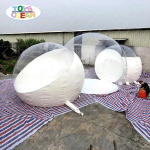 Tente <span class=keywords><strong>bulle</strong></span> <span class=keywords><strong>transparente</strong></span> gonflable en PVC personnalisée pour hôtel, 2 chambres, idéale pour le camping en plein air - Product Image 5