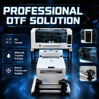 Impresora DTF Industrial A3 de Rollo de 30 cm con Doble Cabezal I3200 CISS y Tinta Blanca, Directo de Fábrica en EE. UU. y Reino Unido